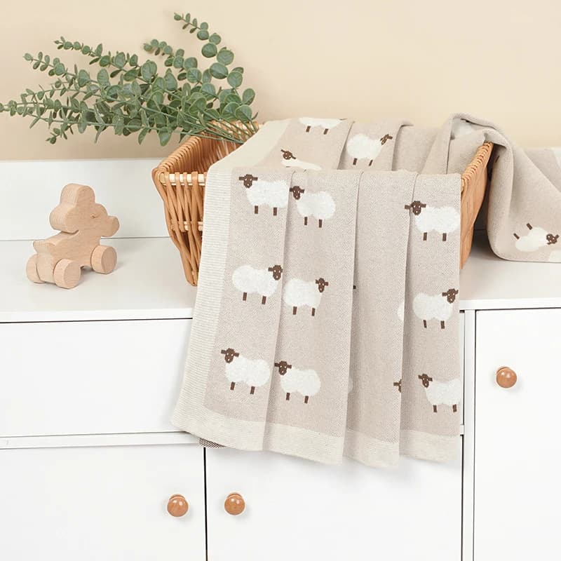 Couvertures en coton pour bébé, tricotées pour nouveau-né, garçons et filles, poussette, lange d'emm