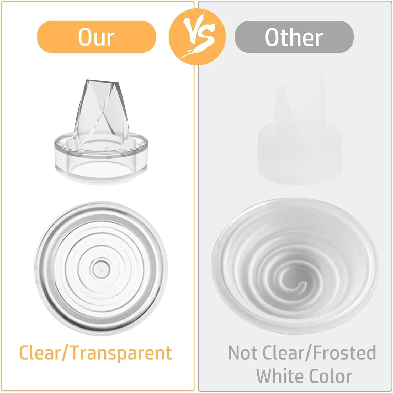 Valve à bec de canard en Silicone et diaphragme en Silicone, Compatible avec les pièces de tire-lait