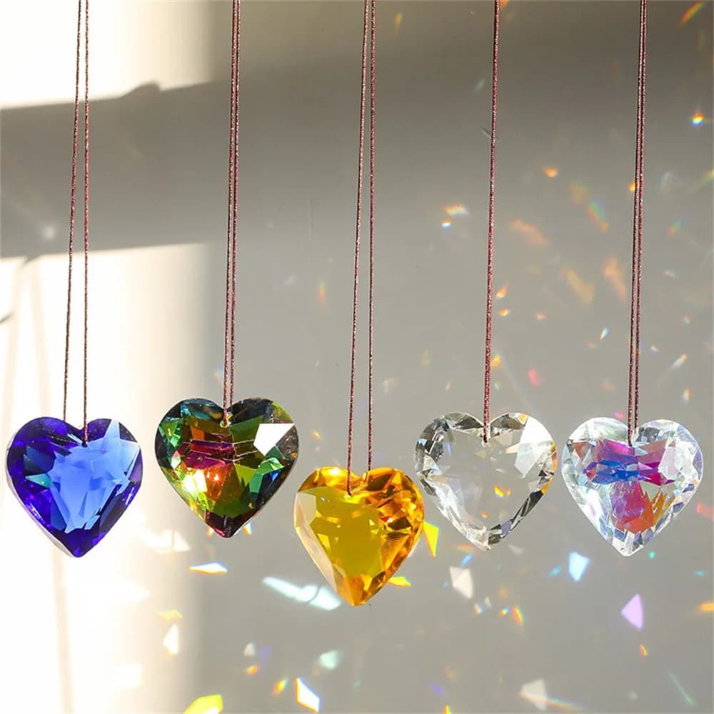 Pendentif Prisme Suncatcher pour Décoration de Jardin, Artisanat, Maison, Bureau, Rainbow Maker, Fen
