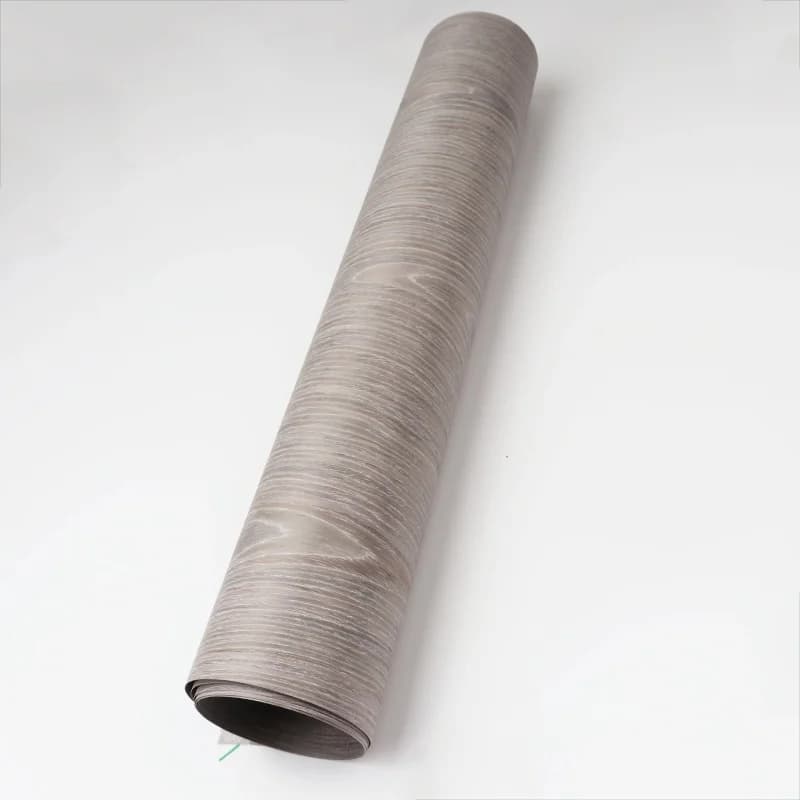 L:2.5 mètres largeur: 58 cm T:0.2mm technologie placage meubles décoration bois argent gris chêne pl