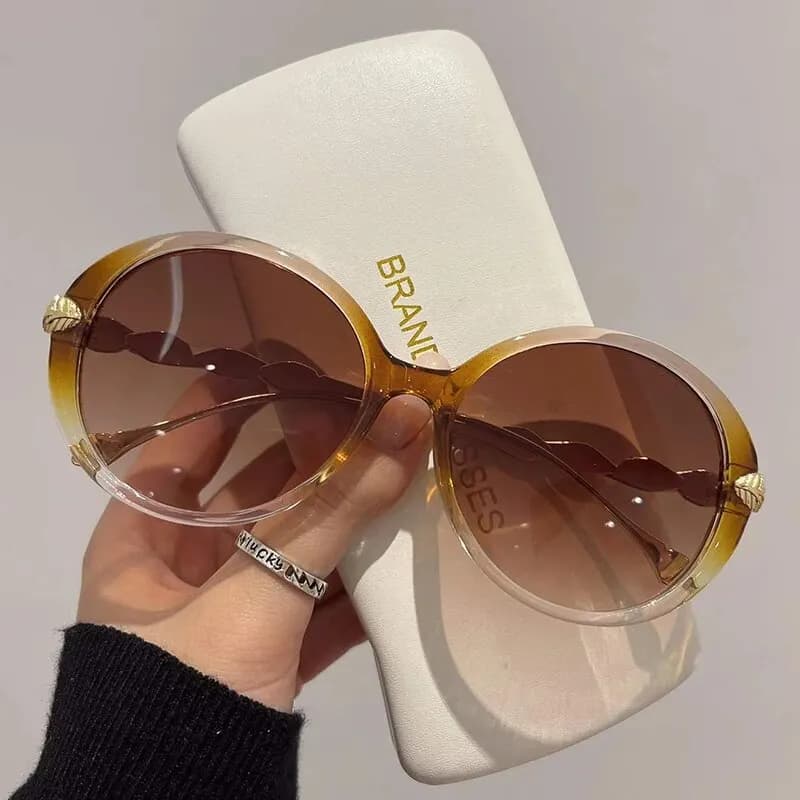 KAMMPT lunettes de soleil rondes rétro pour femmes mode populaire Vintage cadre hommes luxe tendance