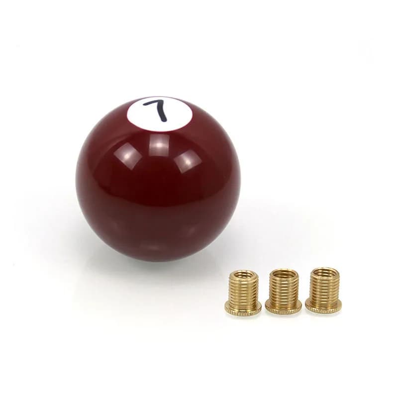 Pommeau de levier de vitesse de billard, boule de billard, boutons de levier de vitesse universels p