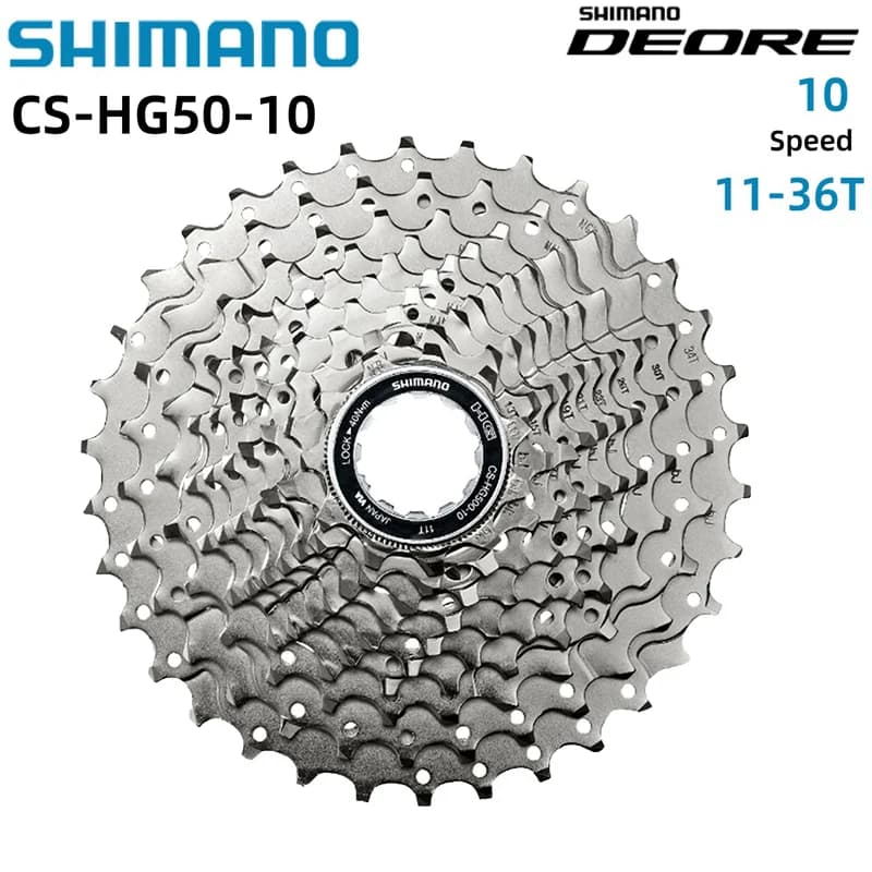 Shimano DEORE HYPERGLIDE CS-HG500 Cassette de route 10 vitesses 12-28T 11-25T/32T/34T CS-HG50-10 11-