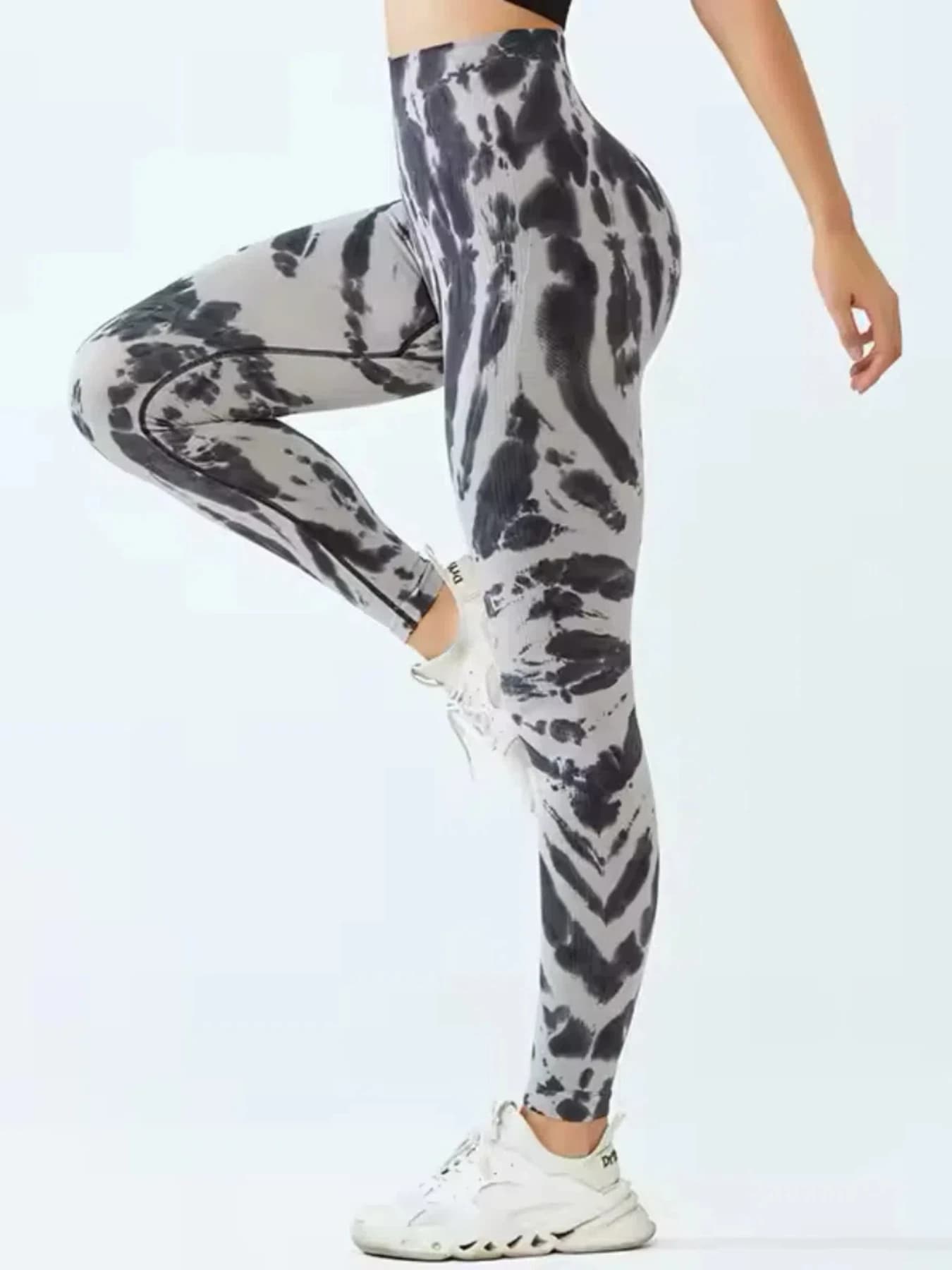 Tie Dye pantalons de Yoga Leggings de gymnastique femmes sans couture taille haute Push Up collants 