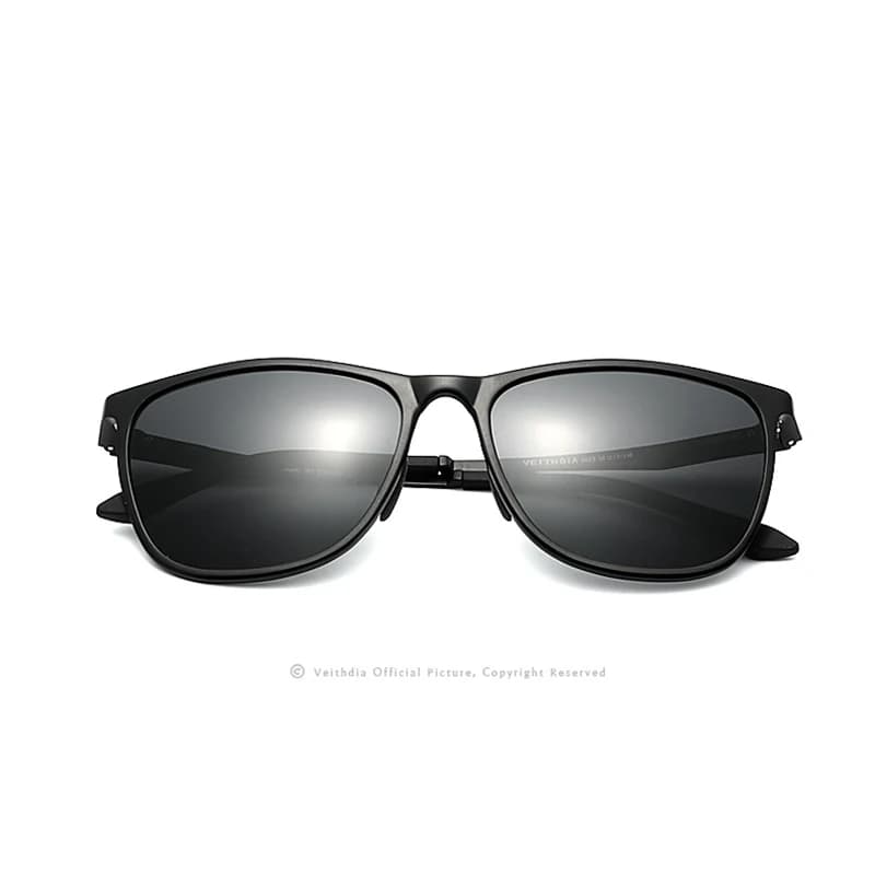 VEITHDIA mode Vintage hommes lunettes de soleil polarisées UV400 lentille lunettes aluminium magnési