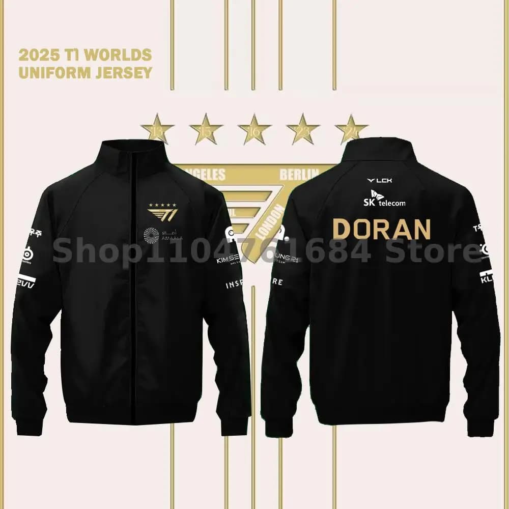 Veste d'équipe en édition limitée cinq étoiles du champion du club d'Esports Lol de championnat du m