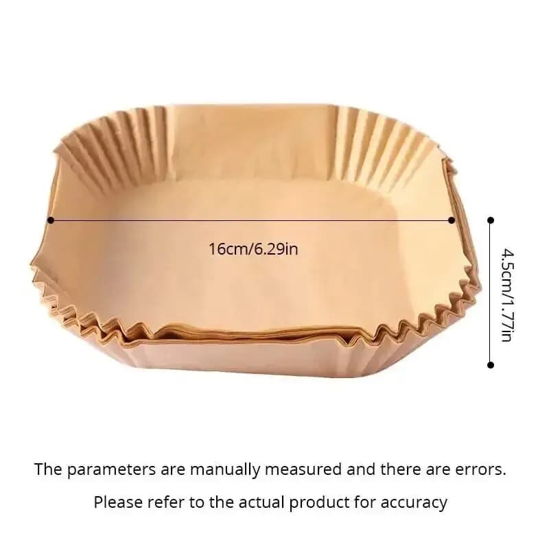 Papier antiadhésif pour friteuse à air de poulet, papiers de cuisson ronds, doublures en papier, acc