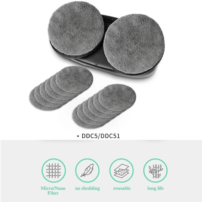 Pour HUTT DDC5 DDC55 paquet de pièces nettoyeur de vitres électrique Robot chiffon vadrouille Kits d