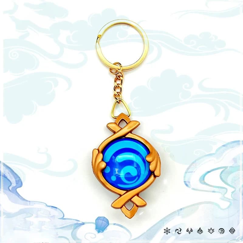 Jeu Impact Natlan Fontaine Vision de dieu Cosplay, accessoires Anime, lunettes transparentes, cadeau