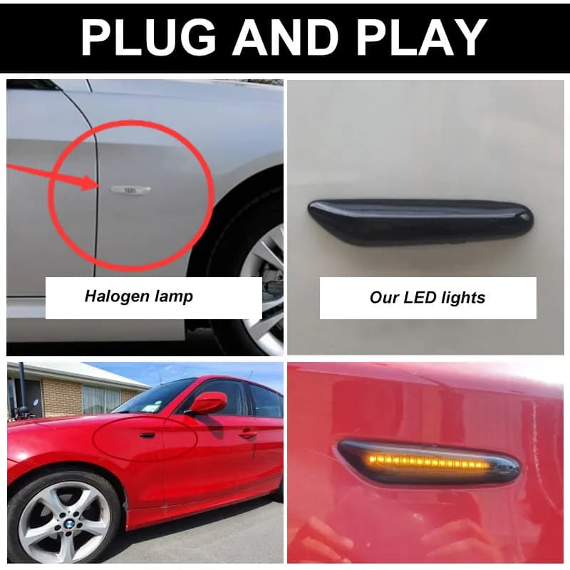Répéteur dynamique, marqueur latéral, indicateur de miroir, clignotant coulant, pour BMW E60 E90 E91