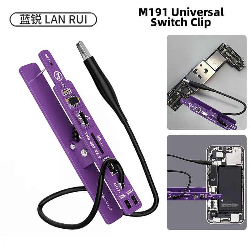 Clip universel Lanrui M191 pour alimentation, détection de fuite de courant en 2 modes pour la répar