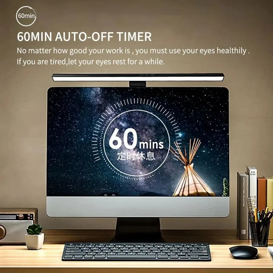 LED lampe de bureau moniteur barre lumineuse PC ordinateur écran réglable lumière 33 cm 50 cm bureau