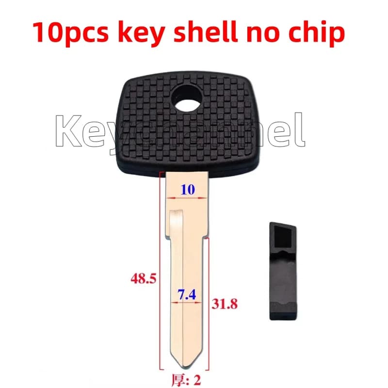 Keychannel 10 pièces/lot clé Tansponder de voiture YM15 boîtier de lame de clé pour Benz camion tran
