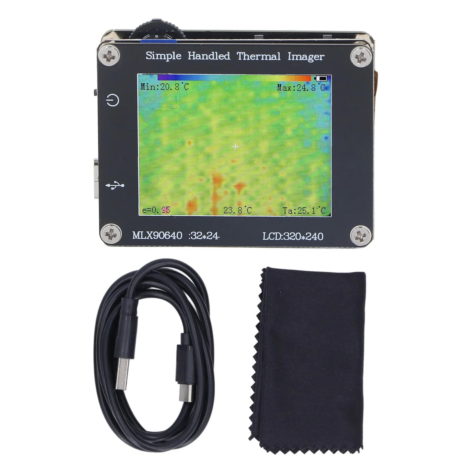 Imageur thermique Caméra infrarouge Imageur thermique multifonctionnel Capacité de 100 images - 40 ℃