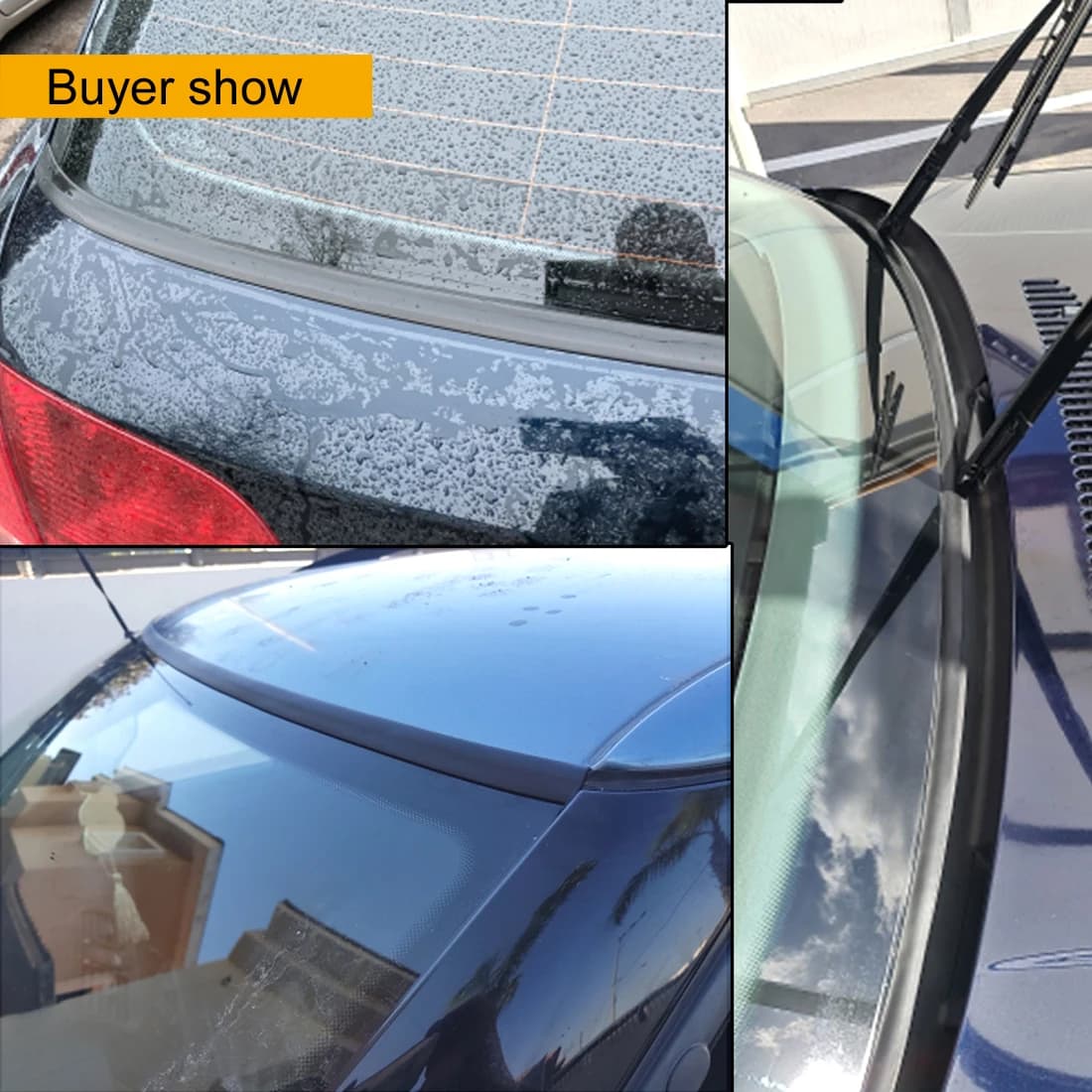 Joint en Caoutchouc pour Fenêtre de Voiture de Type H, Panneau de Pare-Brise Avant, Bandes de Bord d