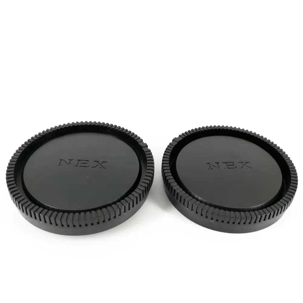 Capuchon d'objectif arrière noir/gris + capuchon avant du boîtier pour Sony E Mount ZVE1 A6700 A1 A7