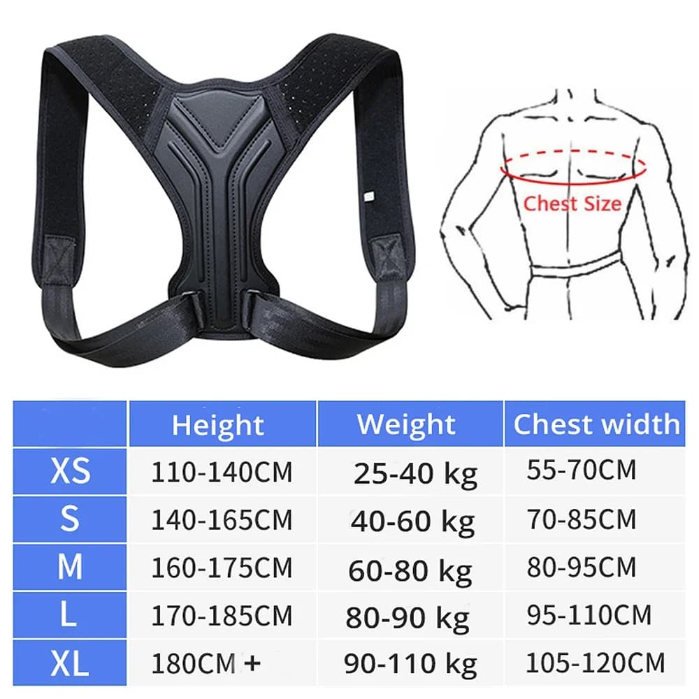 Correcteur de Posture du dos pour adultes, Corset, clavicule, colonne vertébrale, ceinture de soutie