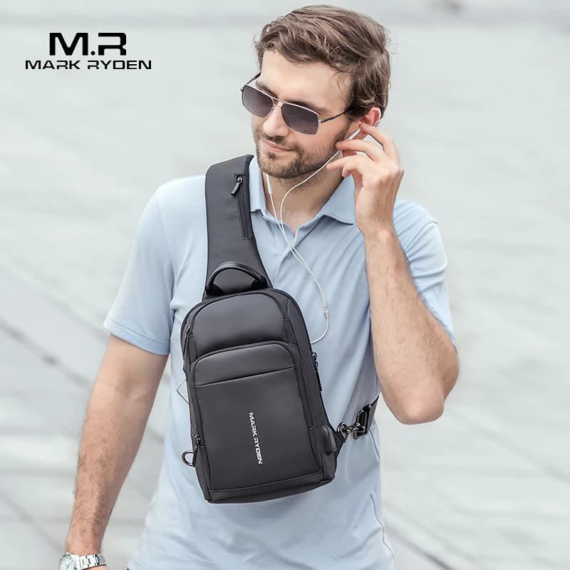 Mark Ryden sac de voyage antivol étanche hommes sac à bandoulière adapté 9.7 pouces Ipad mode sac à 