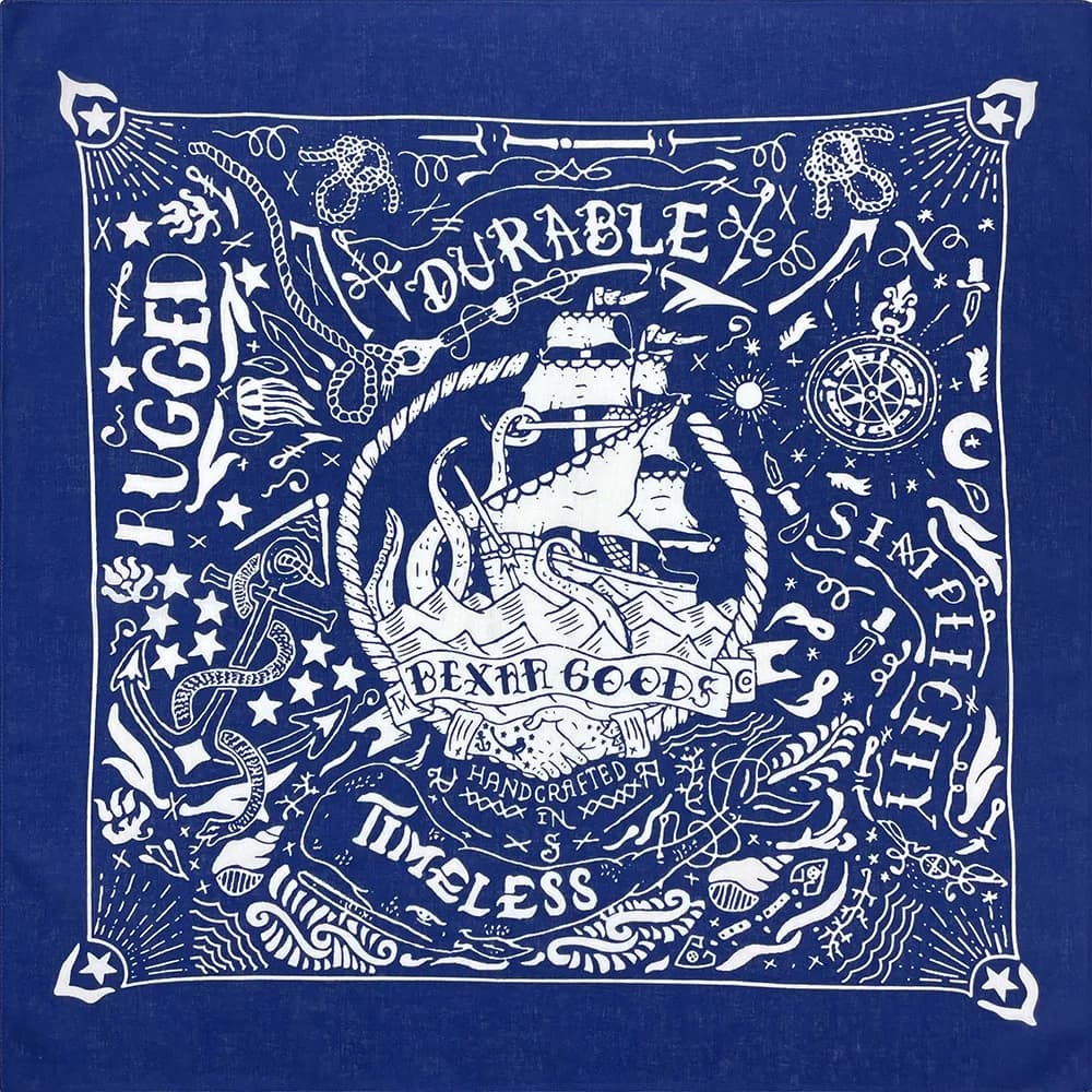 Foulard carré en coton Hip Hop imprimé nautique de haute qualité pour hommes, Bandana, bandeau Paisl