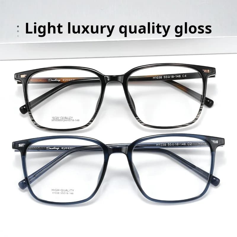 YIMARUILI haut de gamme rétro ovale hommes lunettes ultra-léger mode TR90 grande taille optique Pres
