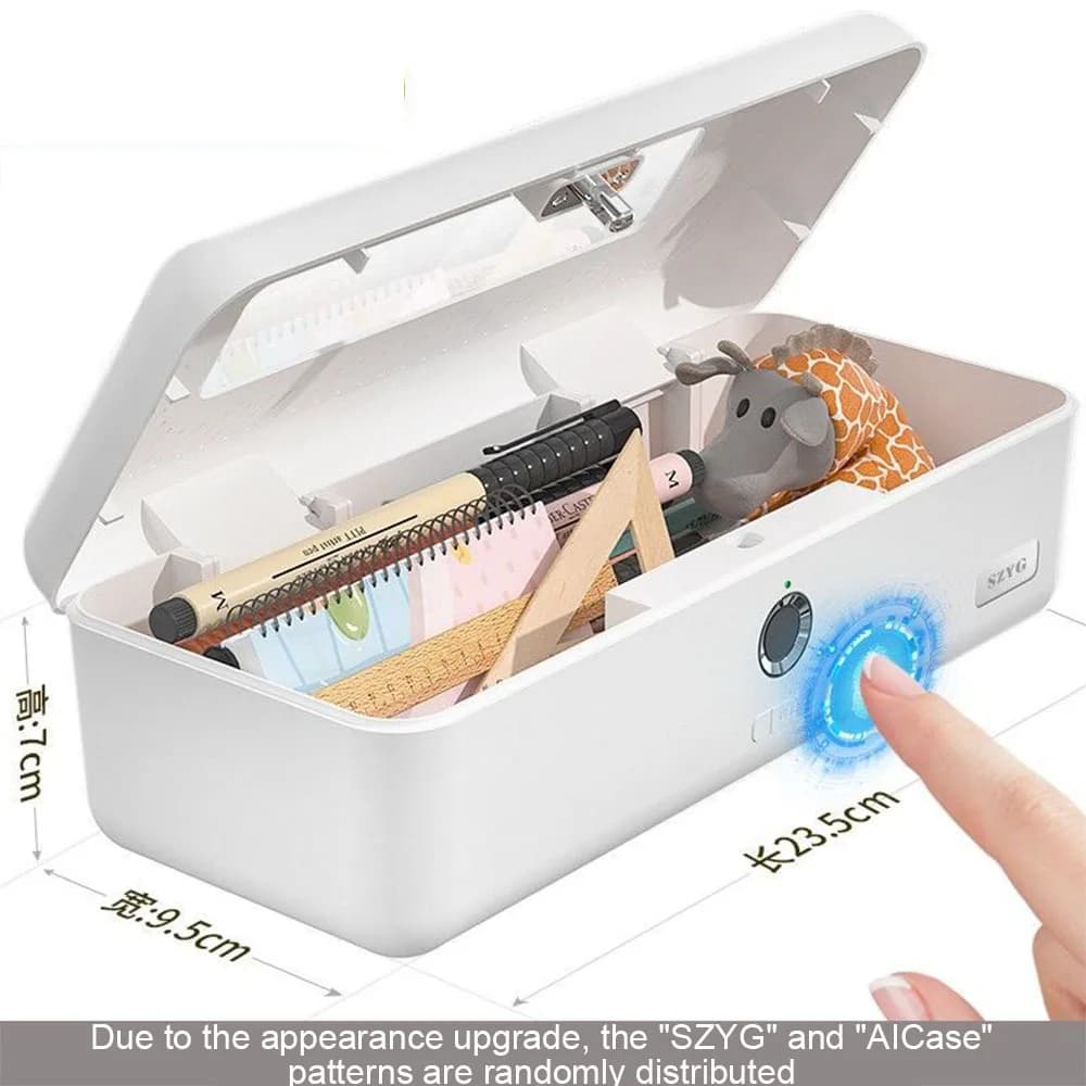 Coffre-fort à empreintes digitales, Mini coffre-fort pour bijoux, papeterie, clé de sécurité, carte 