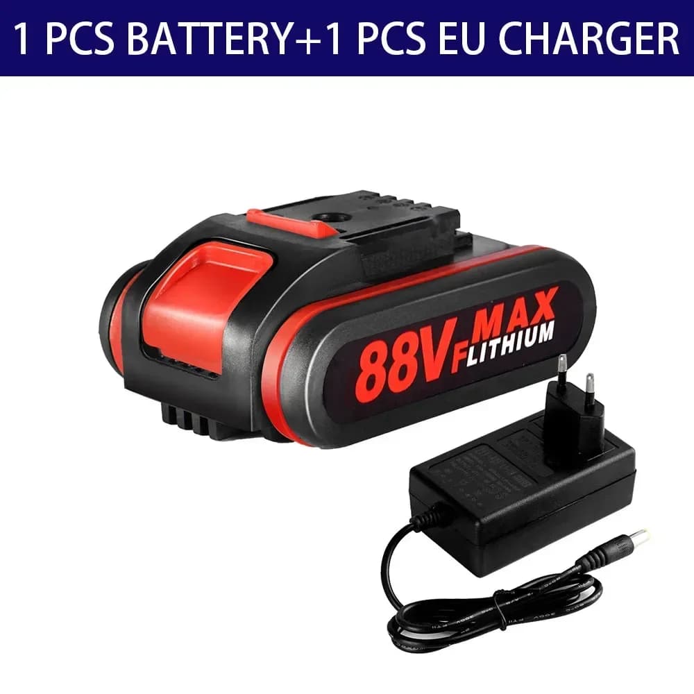 Batterie 88VF pour perceuse à percussion sans fil, batterie Lithium-Ion Rechargeable 88VF, clé de sc