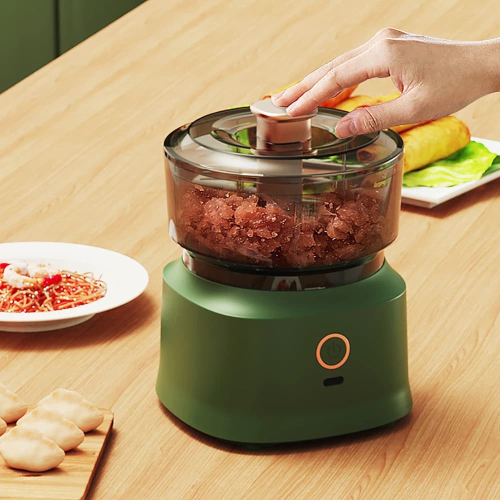 Hachoir à viande électrique multifonctionnel, machine de cuisson sans fil, mélangeur d'aliments pour