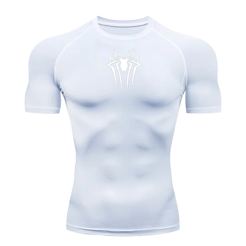 2025 Compression t-shirt hommes à manches courtes Sport t-shirts Fitness course vêtements de Sport h