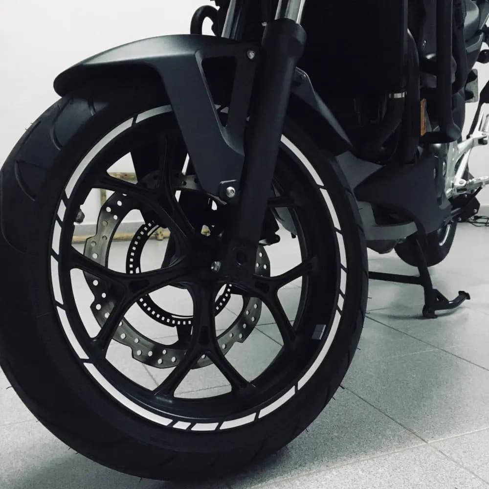 Bandes réfléchissantes pour jante de moto et voiture, 16 pièces, 17 "18", autocollants pour pneus de