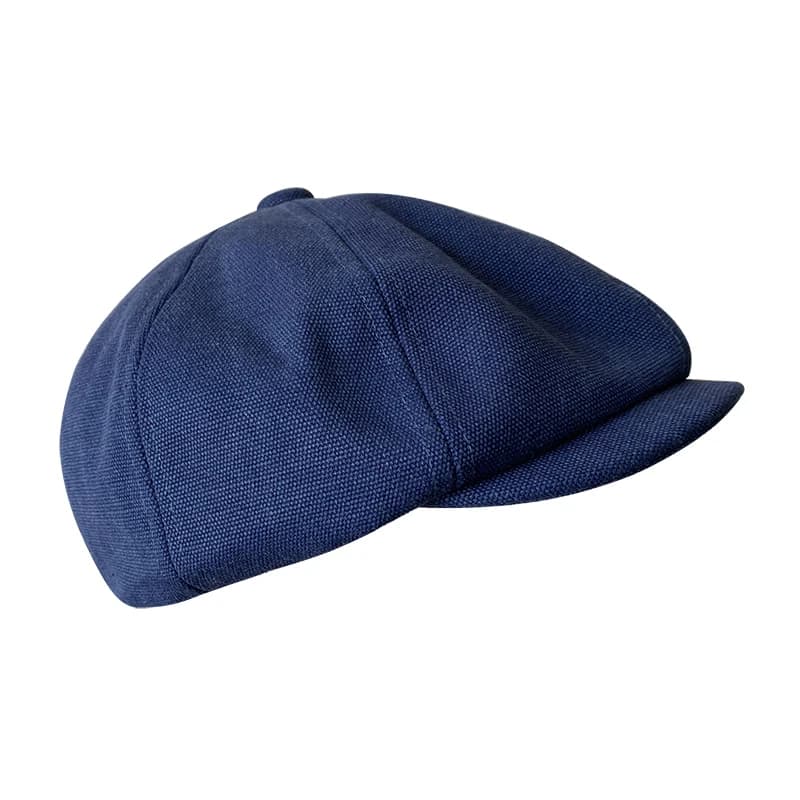 Béret plat respirant en coton vintage pour hommes et femmes, casquettes Bakerboy, chapeau Newsboy, b