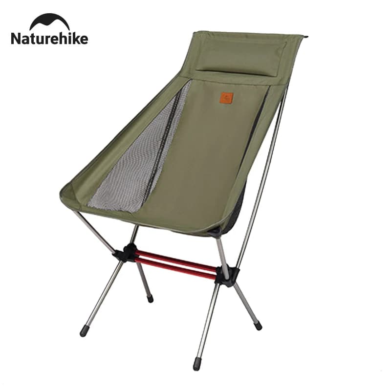 Natureifa-Chaise pliante ultralégère à dossier haut, chaises à bascule portables, camping, pêche en 