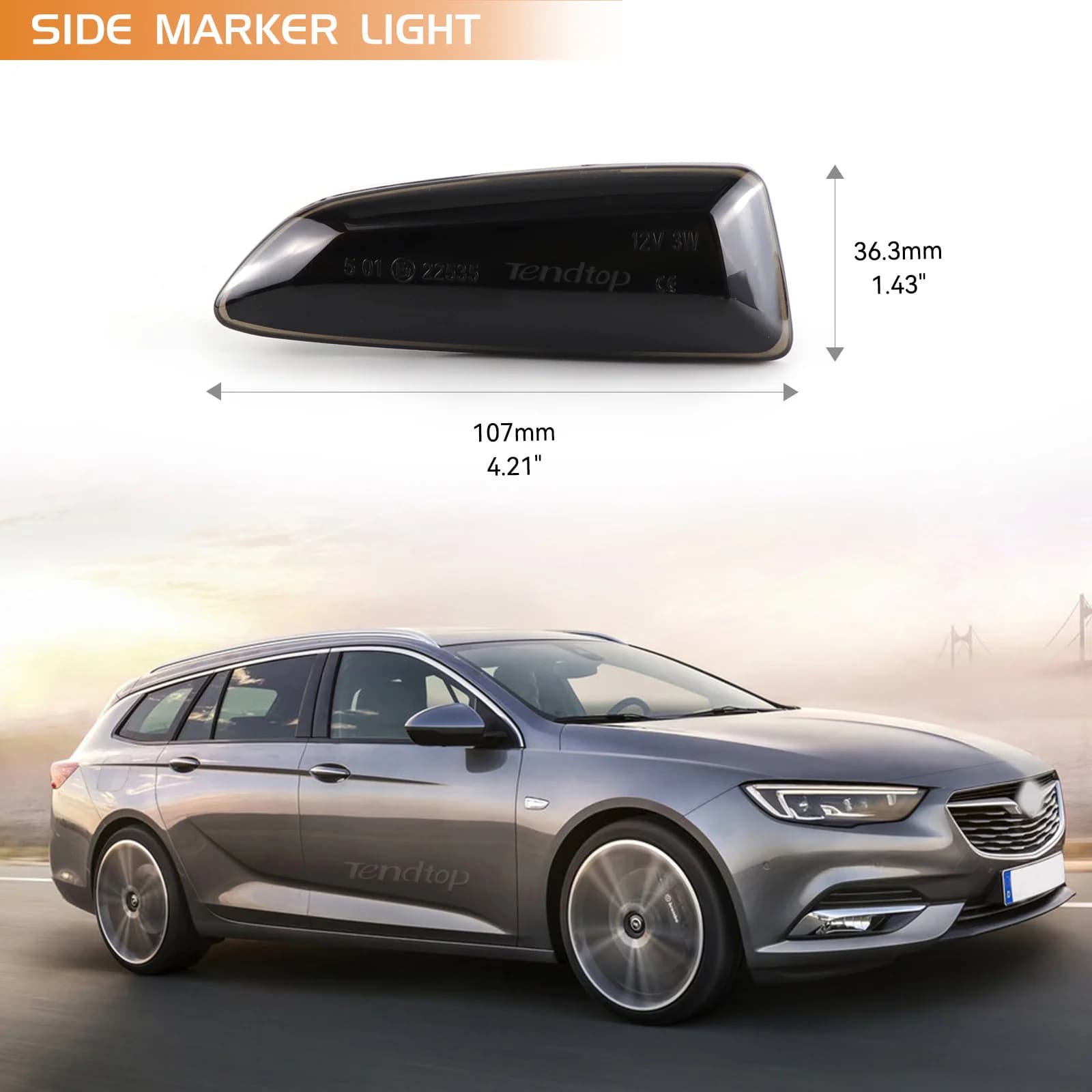 2 clignotants latéraux dynamiques à LED pour Opel Astra J Astra J K Zafira C Insignia B Grandland X