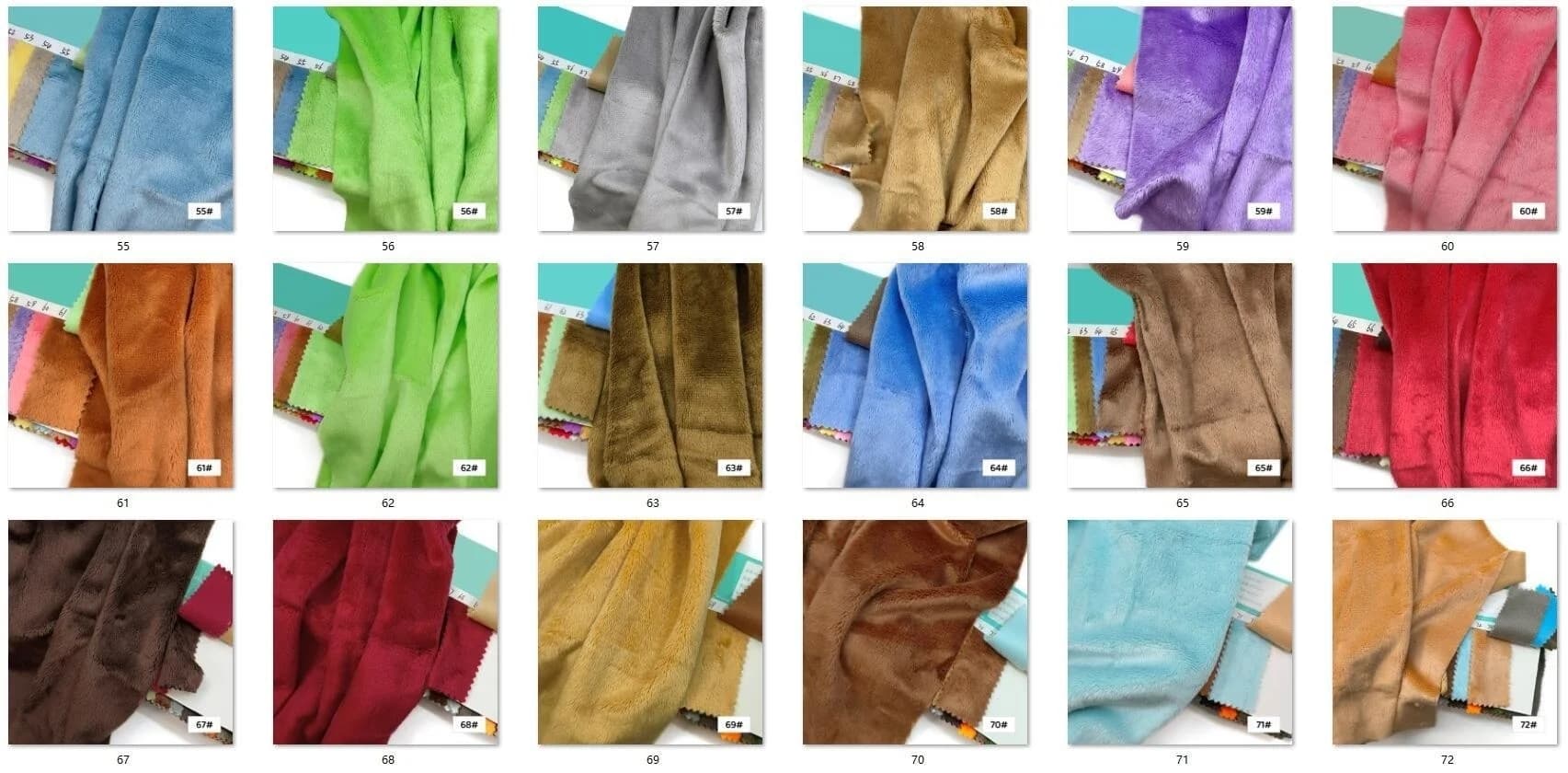 45x50cm 67~100 #   Tissu en peluche pour coudre, longueur de pile de 5mm, 100 Polyester, matériel po