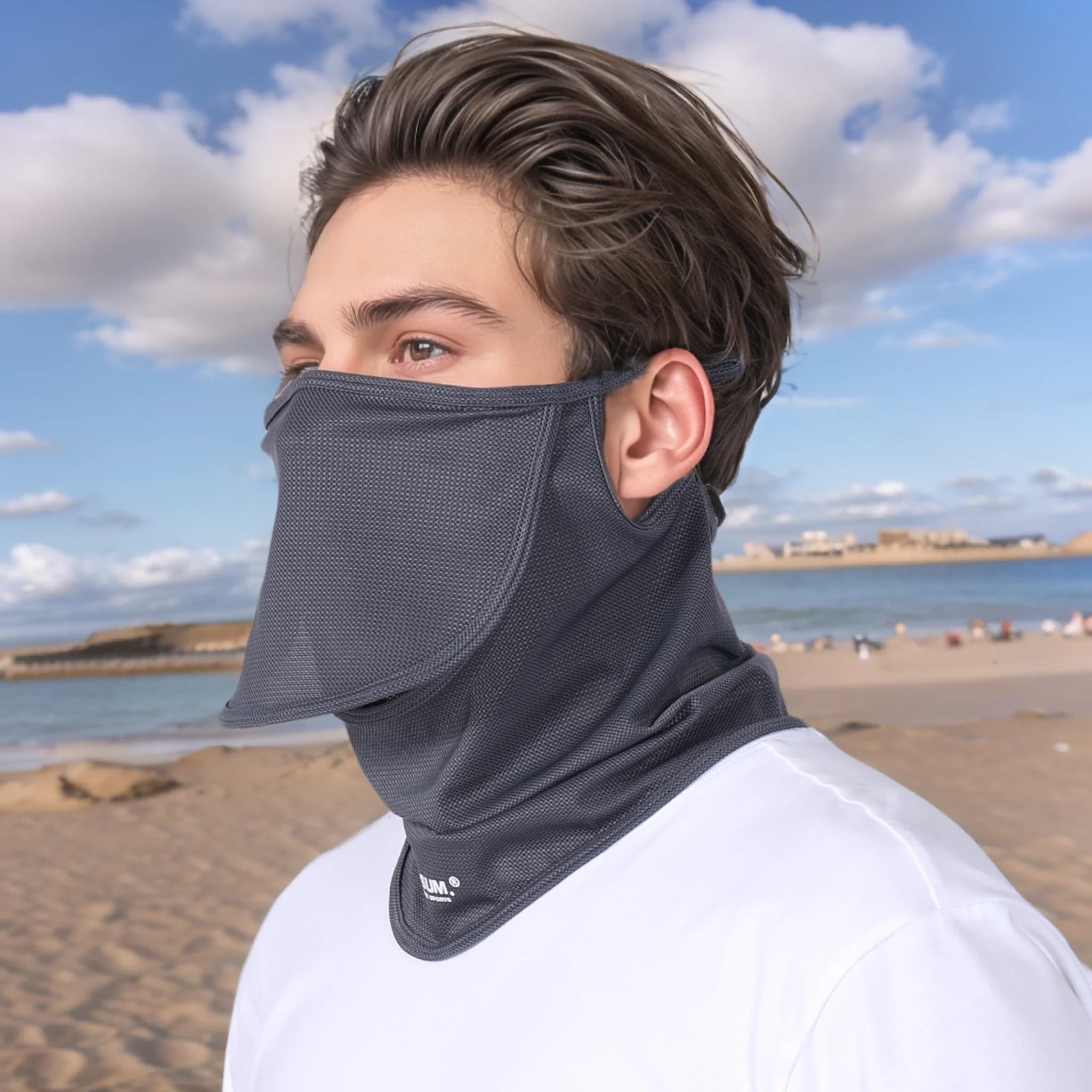 Masque de Protection solaire en soie glacée pour hommes et femmes, Protection UV d'été, guêtre de co