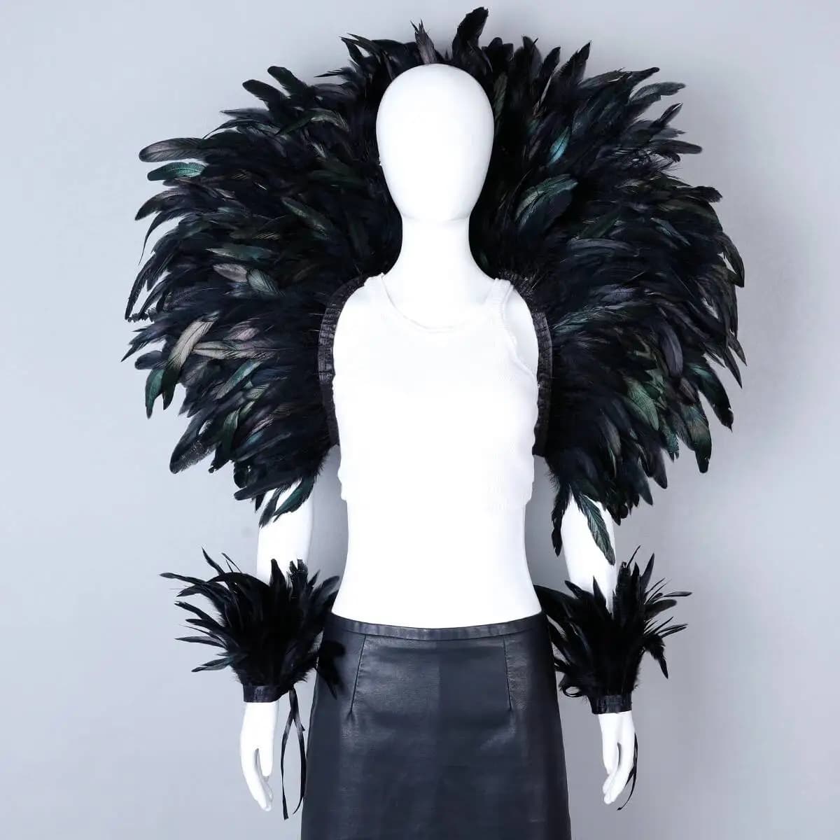 Punk Halloween boule masquée plume Punk carnaval fête ensemble nouvelle fête carnaval élégant femmes