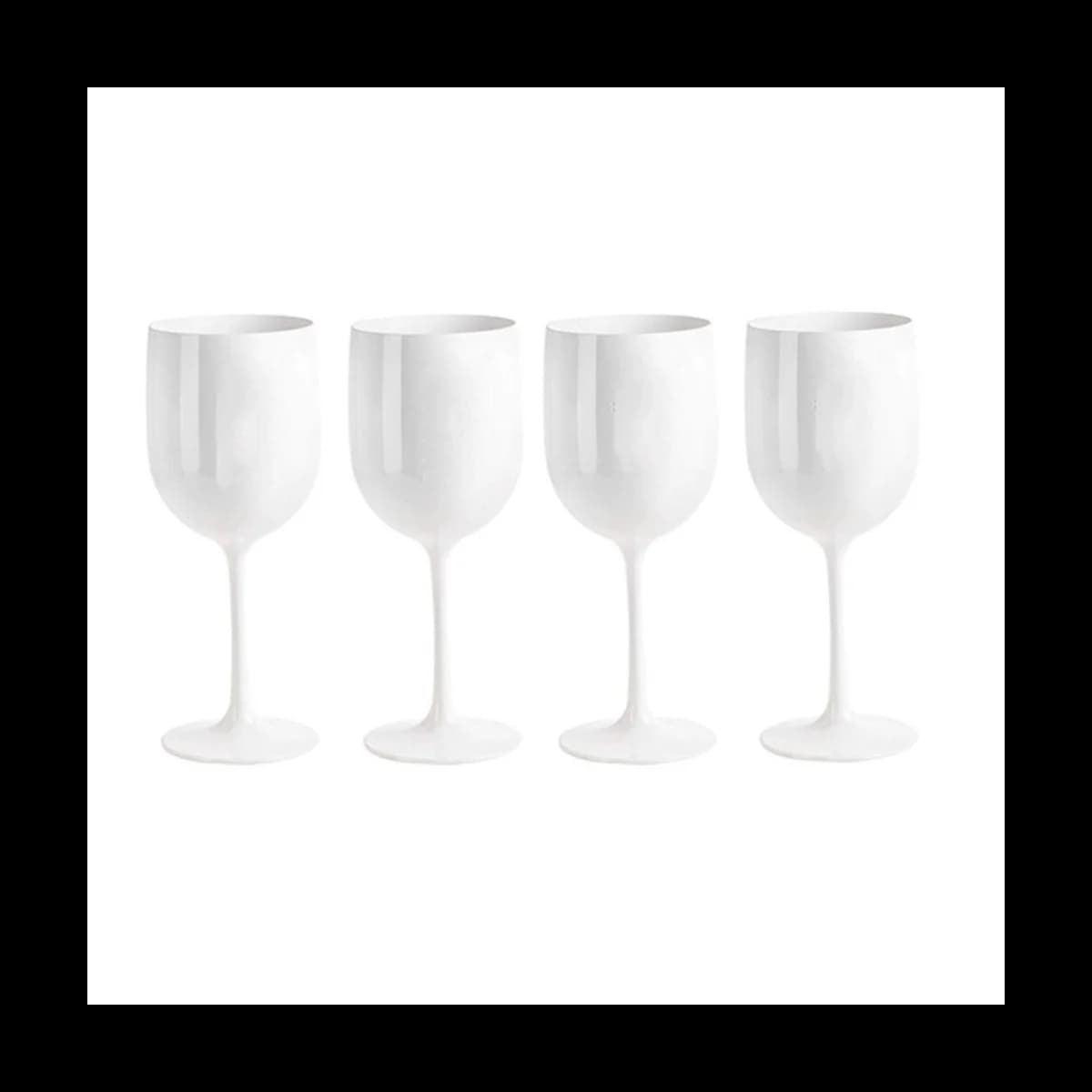 ATIONS-Verres à vin incassables et fourmis, verres à vin en plastique, très incassables, 4 pièces