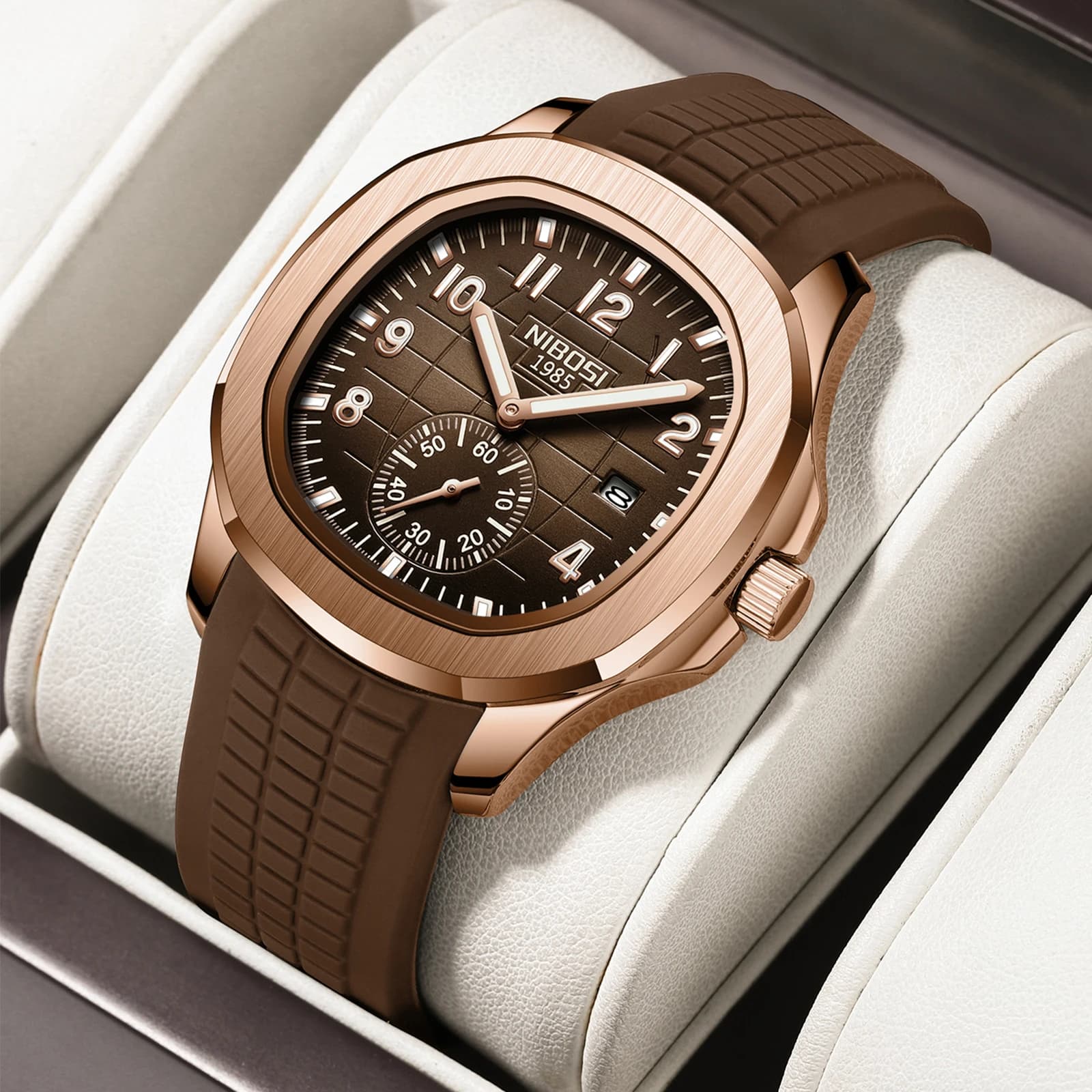 NIBOSI nouvelles montres haut de gamme de luxe étanche lumineux numérique montres à Quartz décontrac