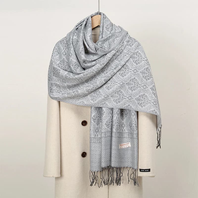 Écharpe de luxe en cachemire épais pour femmes, imprimé, nouveaux enveloppes Pashmina, Poncho de voy