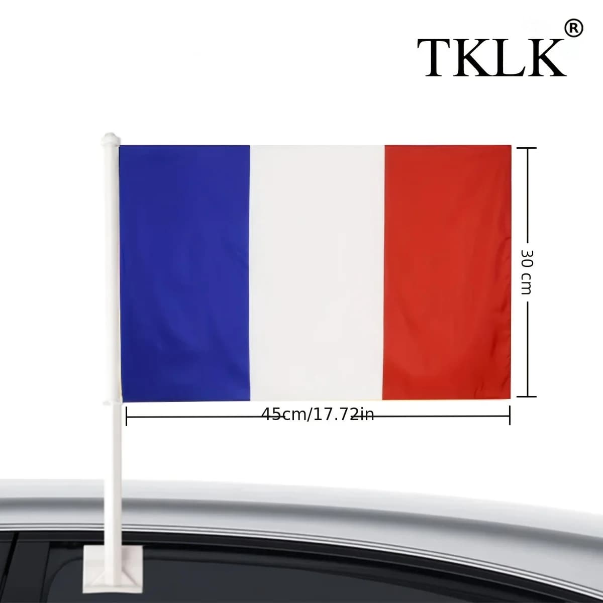 Couverture de drapeau de capot de France 155 Cm X 115 Cm, voiture patriotique, pour la décoration de