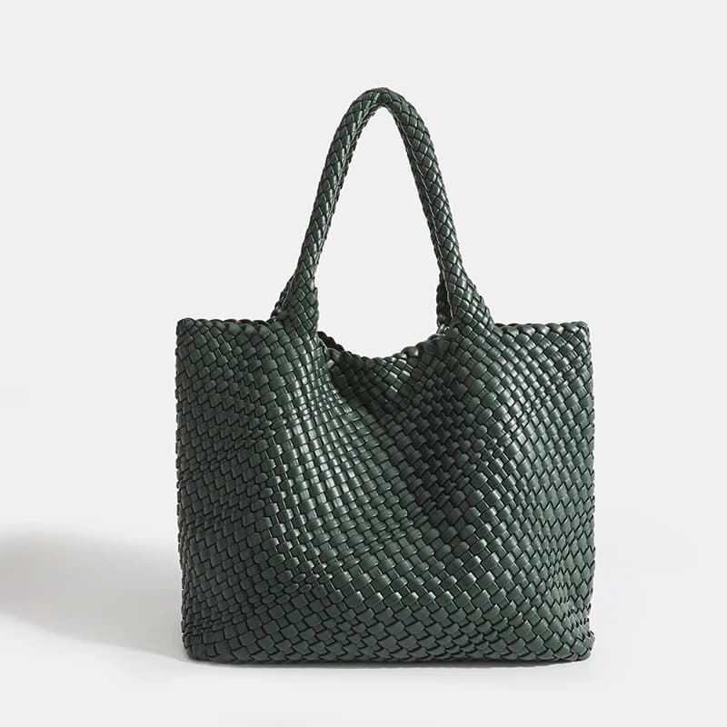 Sac fourre-tout tissé pour femmes, sac à main souple pliable à poignée supérieure, sac Hobo à la mod