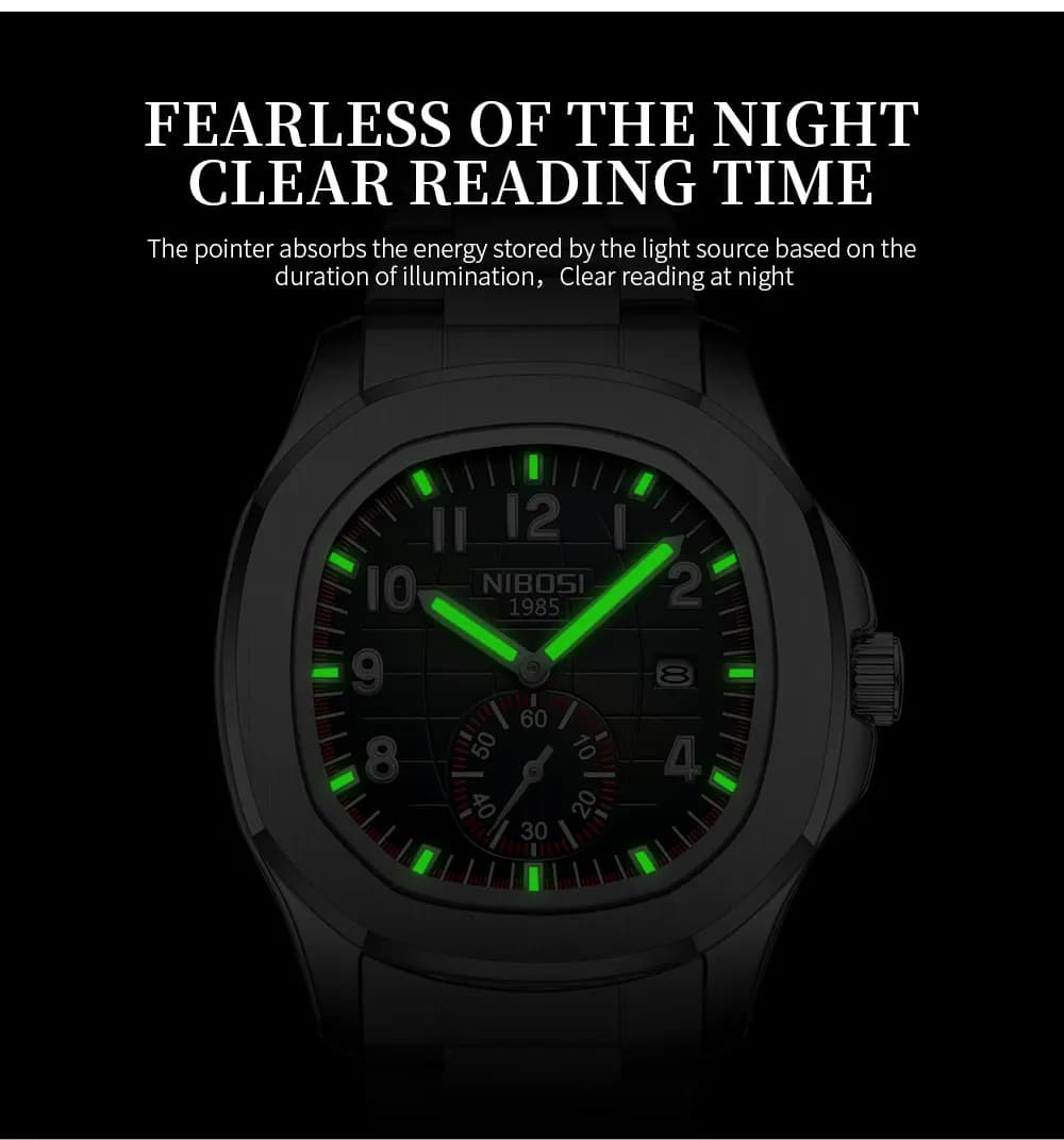 NIBOSI nouvelles montres haut de gamme de luxe étanche lumineux numérique montres à Quartz décontrac