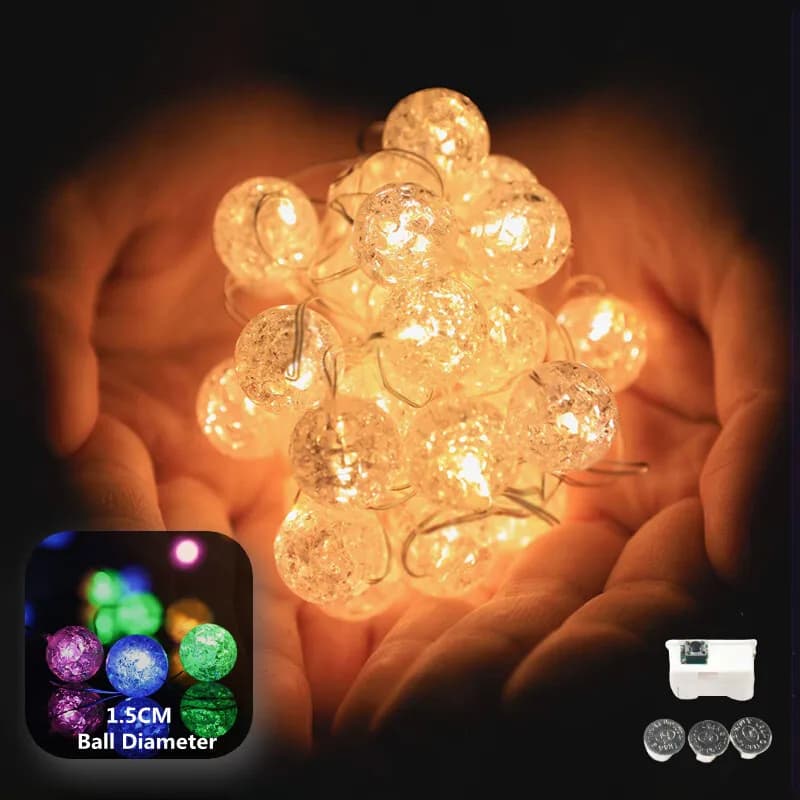 Guirxiété lumineuse LED dégradée, à piles, décoration de Noël, mariage, arbre de Noël, décor du Nouv