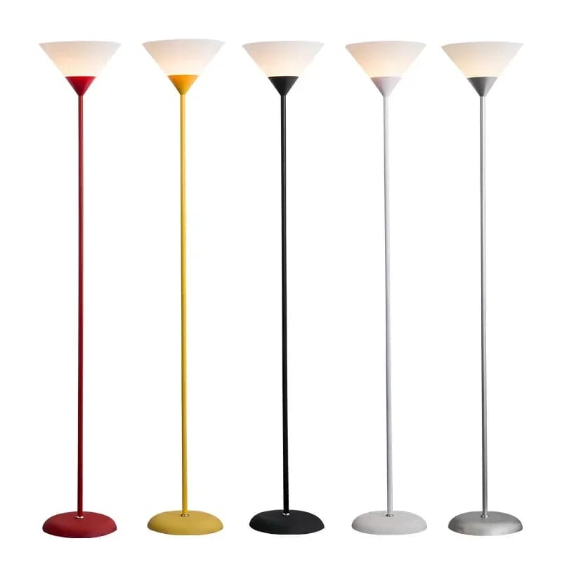 Lampadaire LED créatif, corps de lampe noir et blanc, adapté à l'éclairage intérieur, lampe décorati
