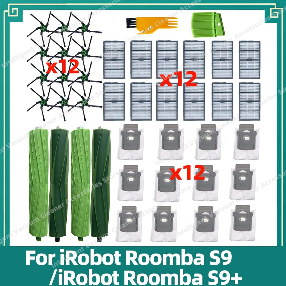 Compatible avec iRobot Roomba S9 9150 / S9+ Plus 9550 Série Aspirateur Robot Filtre HEPA Lavable Piè