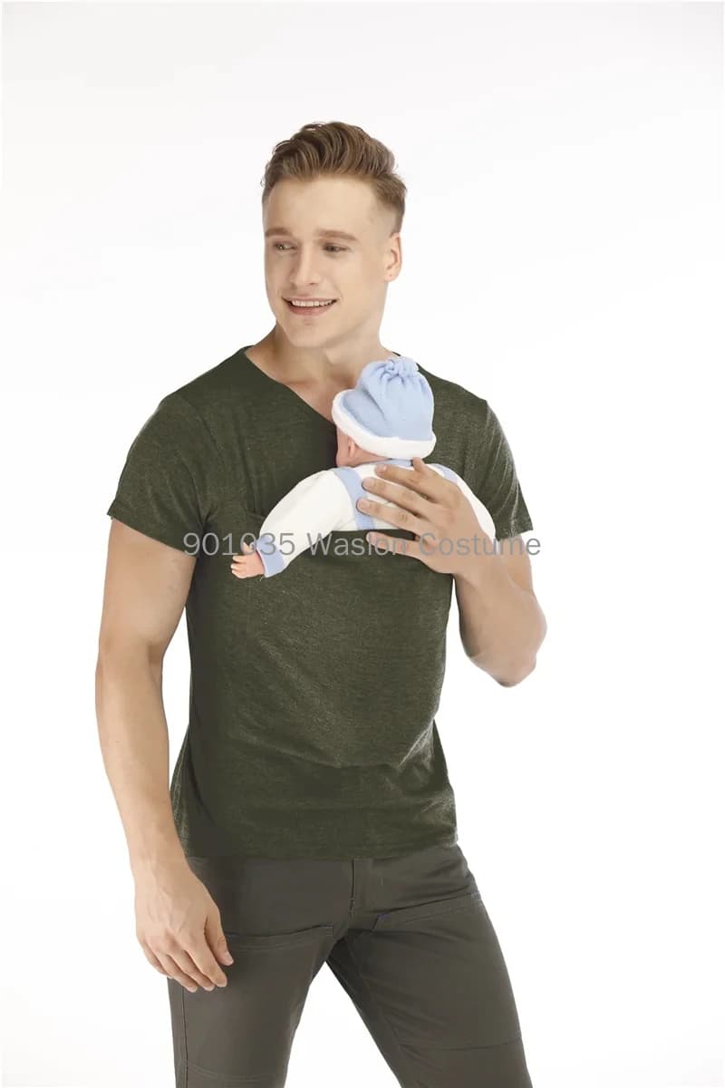 T-shirt de sécurité à poches kangourou pour bébé, vêtements de grossesse Electrolux, haut d'été à ma