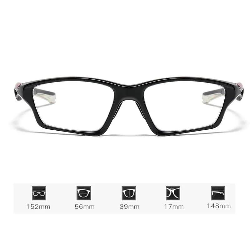 Lunettes de sport photochromiques TR90 pour myopie, unisexe, pour femmes et hommes, carrées, vue de 
