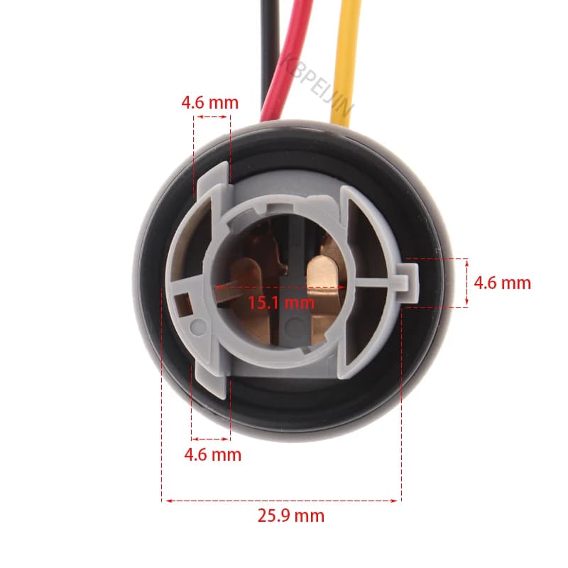 Adaptateur de support de douille d'ampoule 1157, 1 pièce, pour Ford Focus Fiat Renault Megane 3, acc