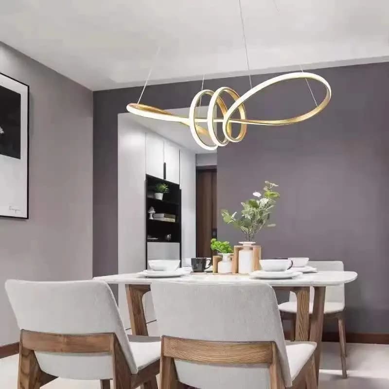 Plafonnier LED suspendu en verre au design moderne, éclairage d'intérieur, luminaire décoratif de pl