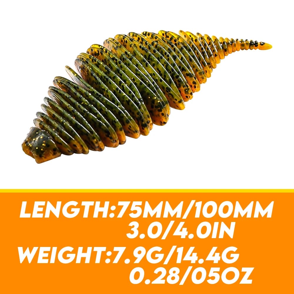 PEAK 100mm soufflet branchi ver appât appât souple leurres de pêche Pesca carpe pêche bar leurre Isc