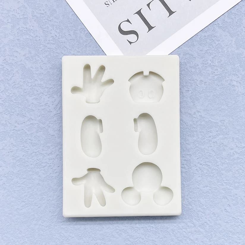Moule en silicone de dessin animé pour la pâtisserie, outils en résine, moule à cupcakes, outils de 